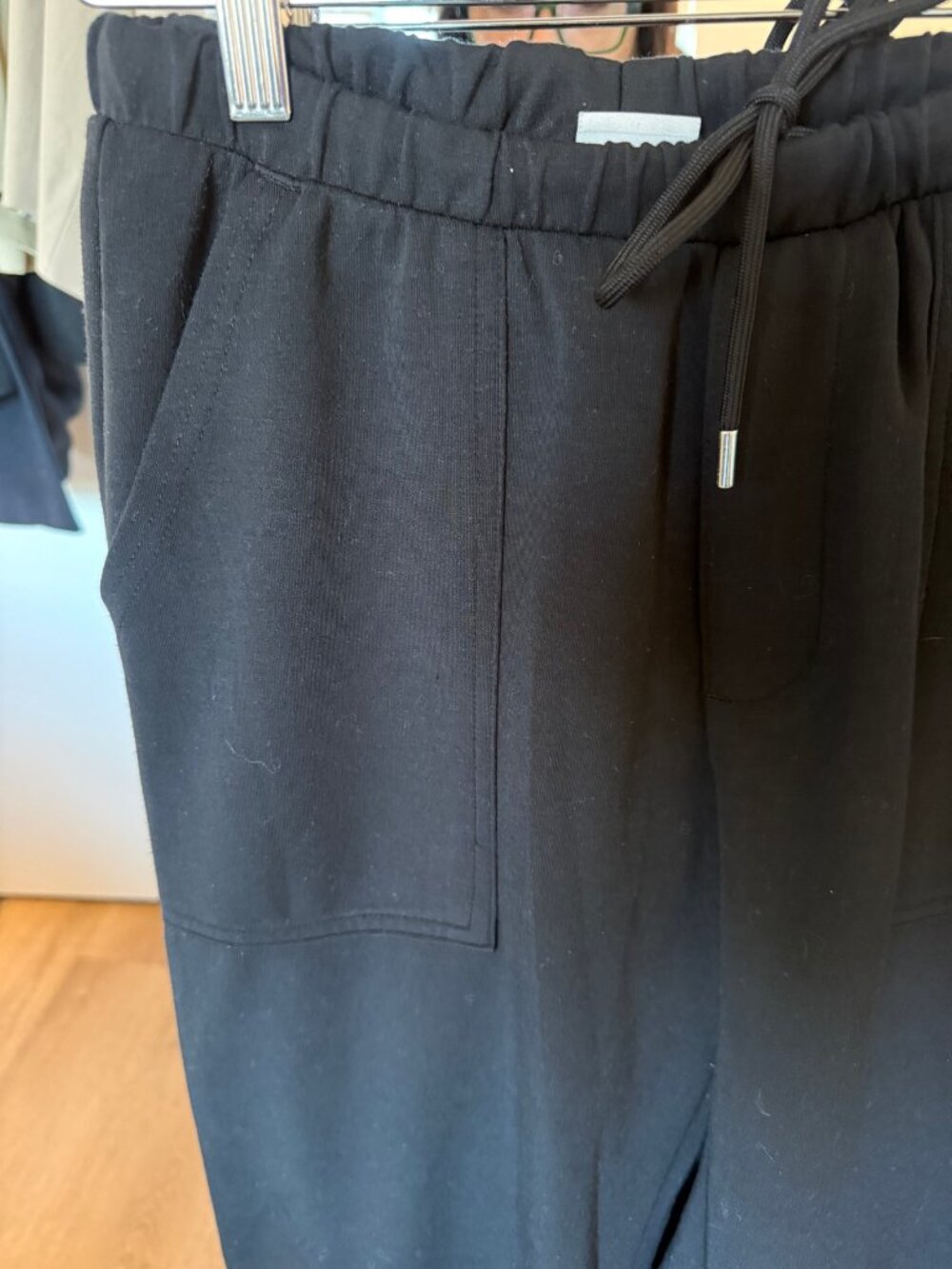 A New Day Black Drawstring Wide-Leg Pants Size S - Picture 2 of 3